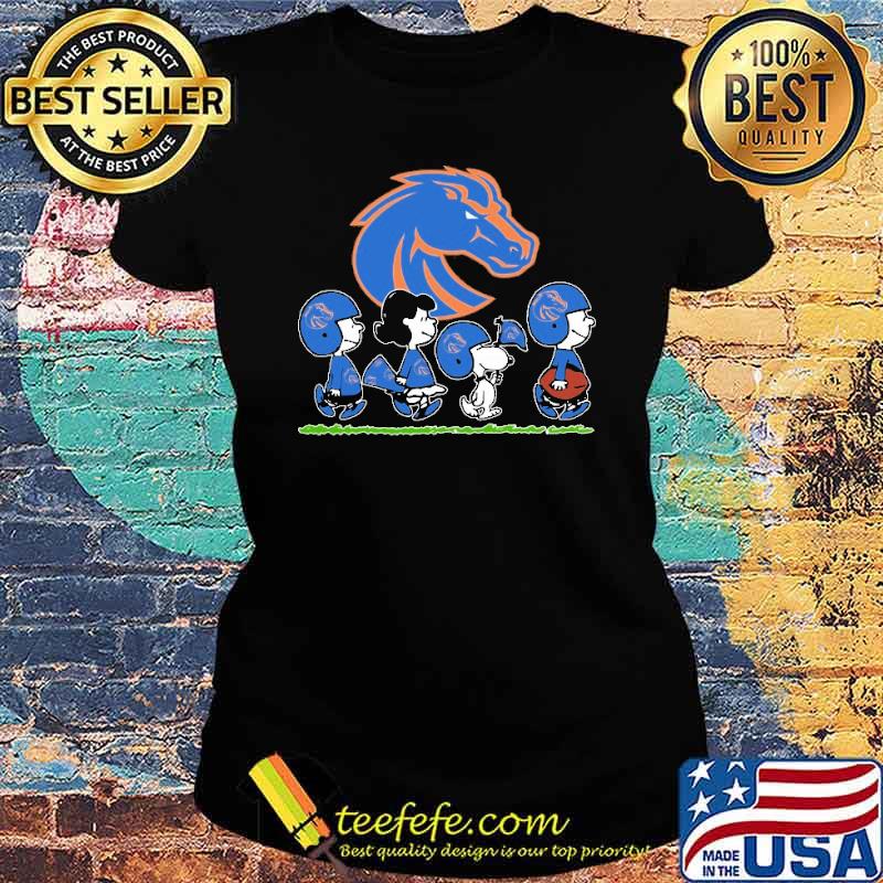 Snoopy the Peanuts cheer for the boise state broncos ncaa s Ladies tee Snoopy the Peanuts cheer for the boise state broncos ncaa s Ladies tee