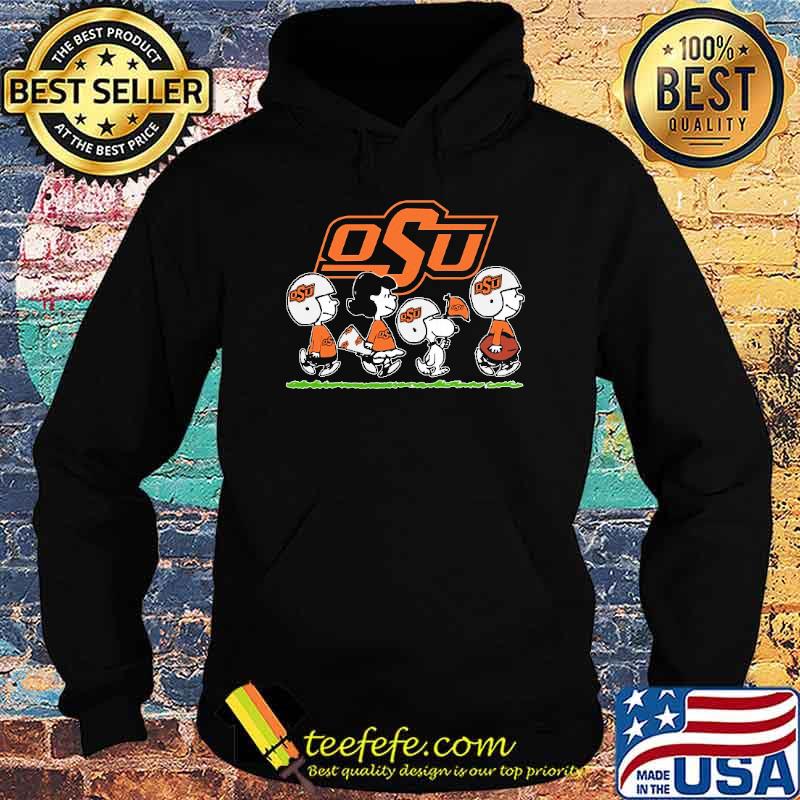 Snoopy the Peanuts cheer for the Oklahoma state Cowboys ncaa shirt