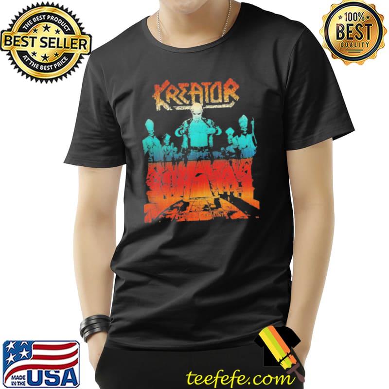 Song things kreator retro rock band shirt