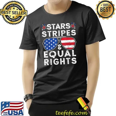 Stars Stripes equal rights sunglasses T-Shirt