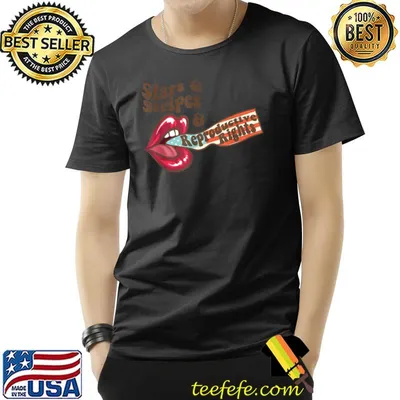 Stars stripes reproductive rights lips T-Shirt