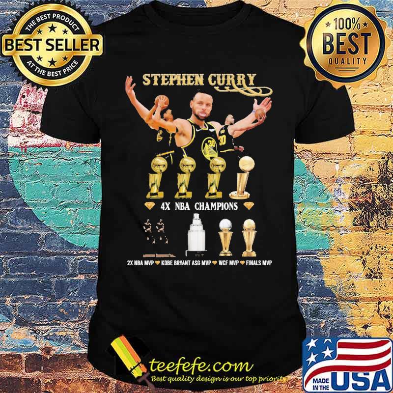 Stephen Curry 30 4x NBA Champions Shirt