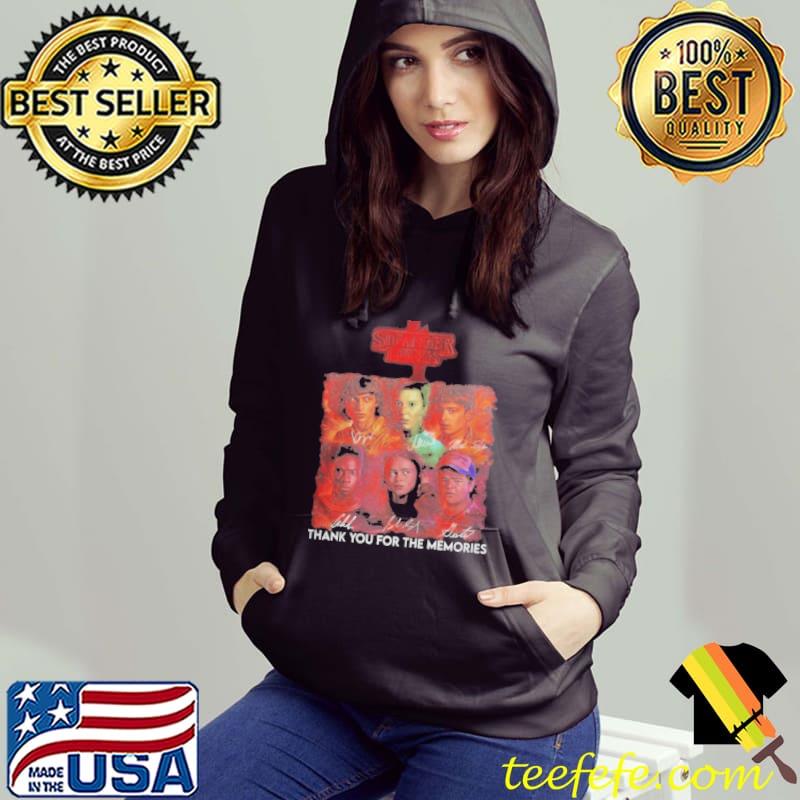 Stranger things 2022 thank you for the memories signatures s Hoodie Stranger things 2022 thank you for the memories signatures s Hoodie