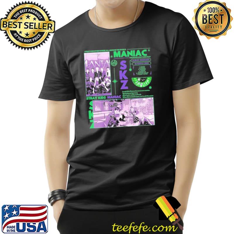 Stray kids maniac ordinary inspired stray kids tour shirt