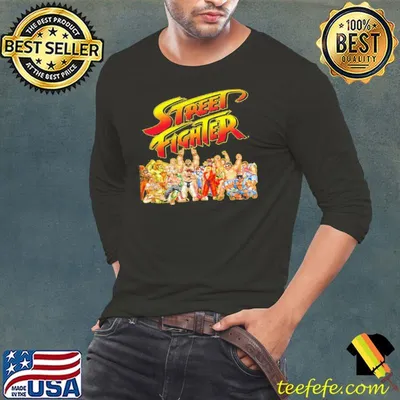 Street fighter retro game shirt