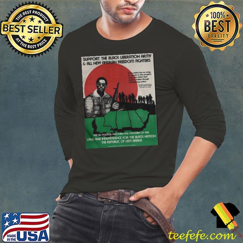 Support the black liberation army and all new afrikan freedom fighters s Long Sleeve Tee Support the black liberation army and all new afrikan freedom fighters s Long Sleeve Tee