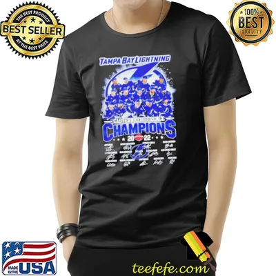 Tampa bay lightning champions 2022 signatures shirt