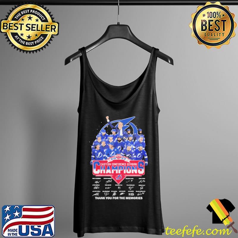 Tampa bay lightning nhl 2022 eastern conference Division champions signatures thank you for the memories s Tank Top Tampa bay lightning nhl 2022 eastern conference Division champions signatures thank you for the memories s Tank Top