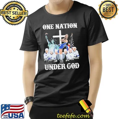 Tampa bay lightning team one nation under god signatures shirt