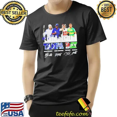 Tampa bay sports teams nikita kucherov randy arozarena Tom Brady guenzattI signatures shirt