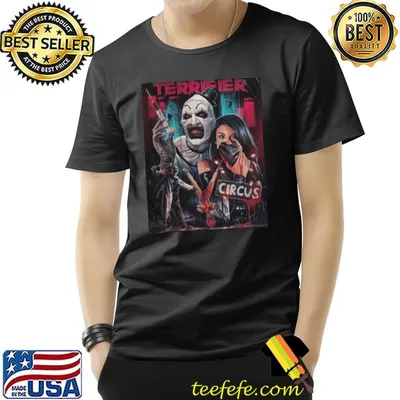 Terrifier horror movie art the clown awesome for music fan labyrinth shirt