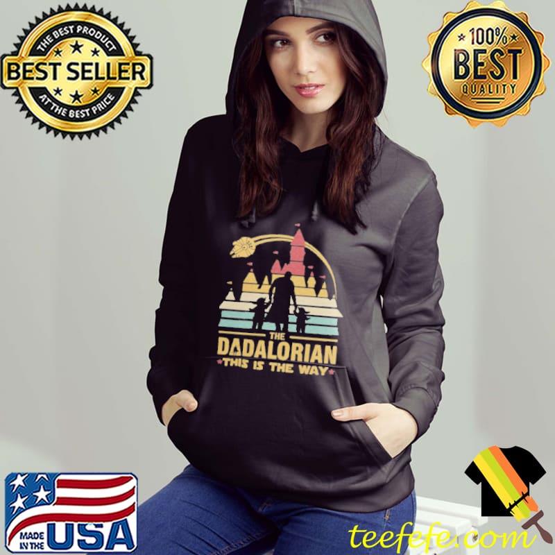 The dadalorian and two Yoda child Star wars s Hoodie The dadalorian and two Yoda child Star wars s Hoodie