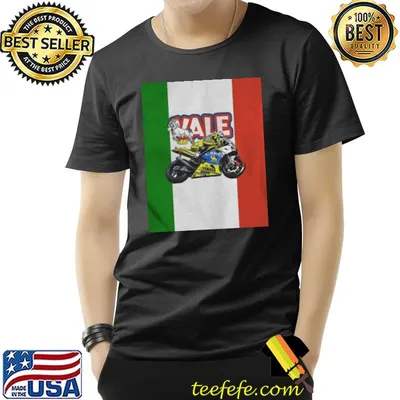 The goat design graphic valentino rossI motorbike racing shirt