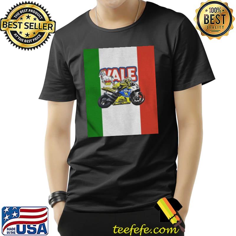 The goat design graphic valentino rossI motorbike racing shirt
