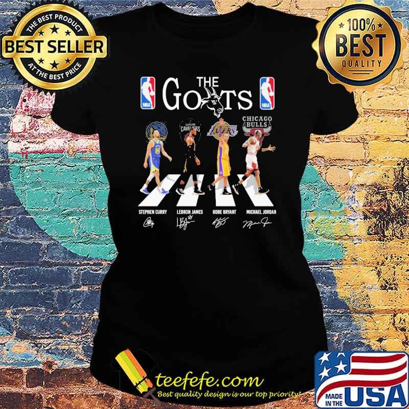 The goats nba Golden State Warriors Cleveland Lakers Bulls Signature s Ladies tee The goats nba Golden State Warriors Cleveland Lakers Bulls Signature s Ladies tee