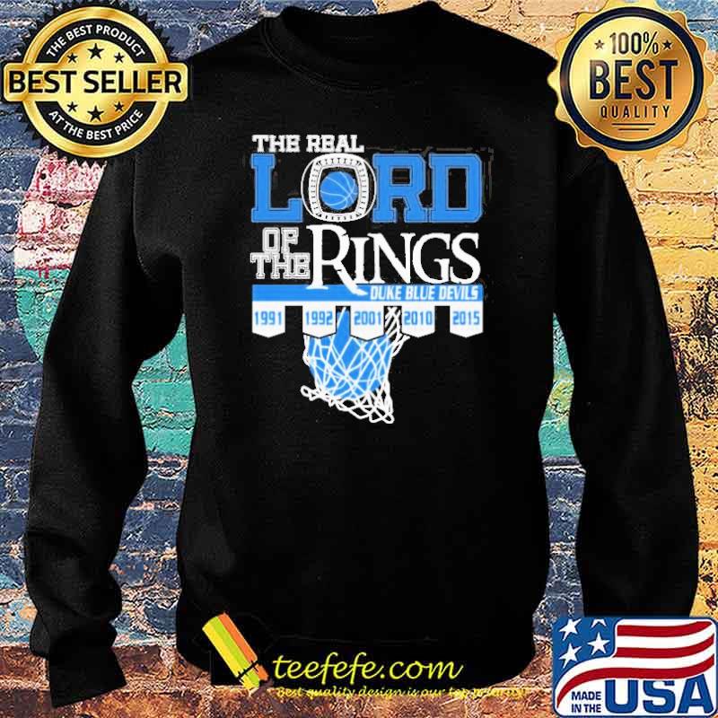 The real lord of the rings duke blue devil basketball 1991 1992 2001 2010 2015 s Sweater The real lord of the rings duke blue devil basketball 1991 1992 2001 2010 2015 s Sweater