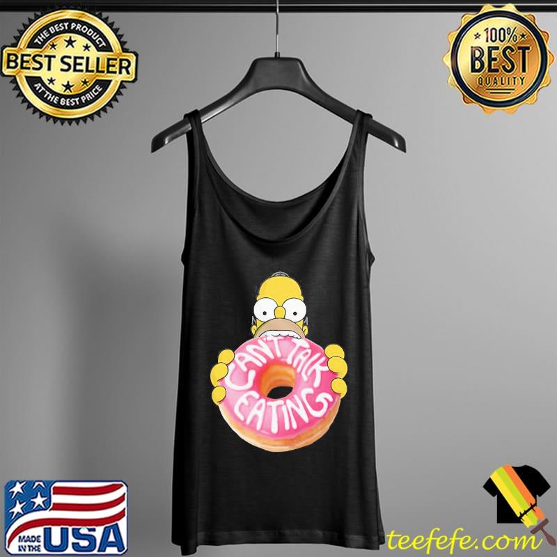 The Simpsons homer can't talk eating donut funny gift s Tank Top The Simpsons homer can't talk eating donut funny gift s Tank Top