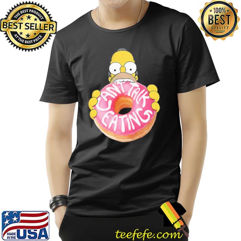 The Simpsons homer can't talk eating donut funny gift s Unisex The Simpsons homer can't talk eating donut funny gift s Unisex