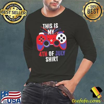 This is my 4th of july video game controller shirt