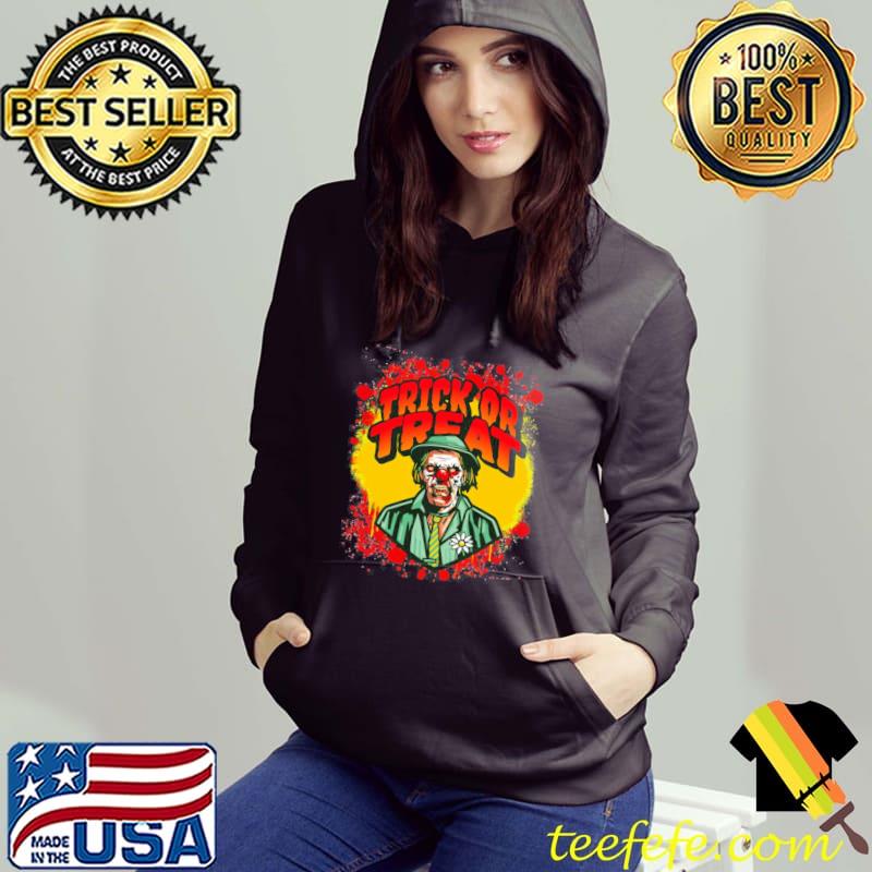 Trick or treat halloween zombie scary clown bloody monster horror joker s Hoodie Trick or treat halloween zombie scary clown bloody monster horror joker s Hoodie