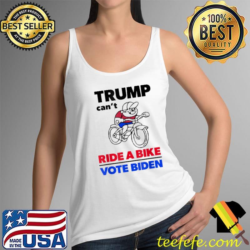 Trump can't ride a bike vote Biden 4th of july s Tank Top Trump can't ride a bike vote Biden 4th of july s Tank Top