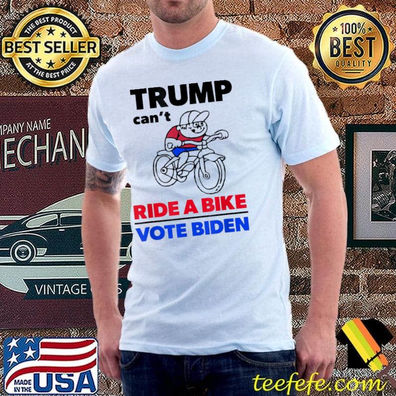Trump can't ride a bike vote Biden 4th of july shirt