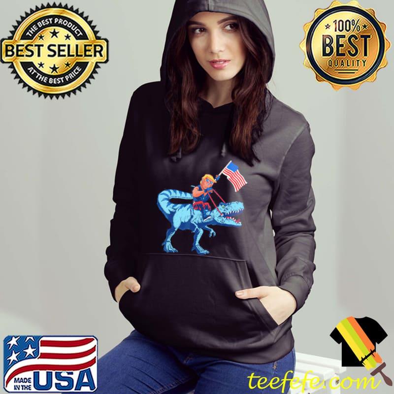 Trump dinosaur merica 4th of july American flag s Hoodie Trump dinosaur merica 4th of july American flag s Hoodie