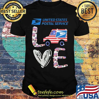 United State Postal Service Love Shirt