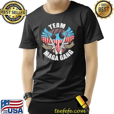 Us flag team maga gang pro Trump patriotic 4th of july shirt