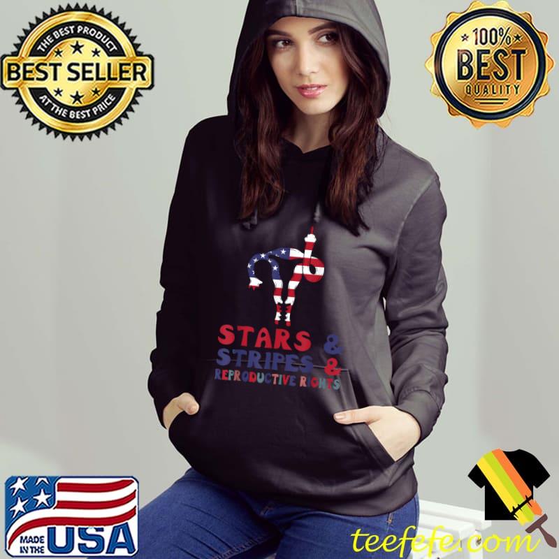Uterus Shows Middle Finger Feminist Feminism Stars Stripes T-Shirt Hoodie Uterus Shows Middle Finger Feminist Feminism Stars Stripes T-Shirt Hoodie