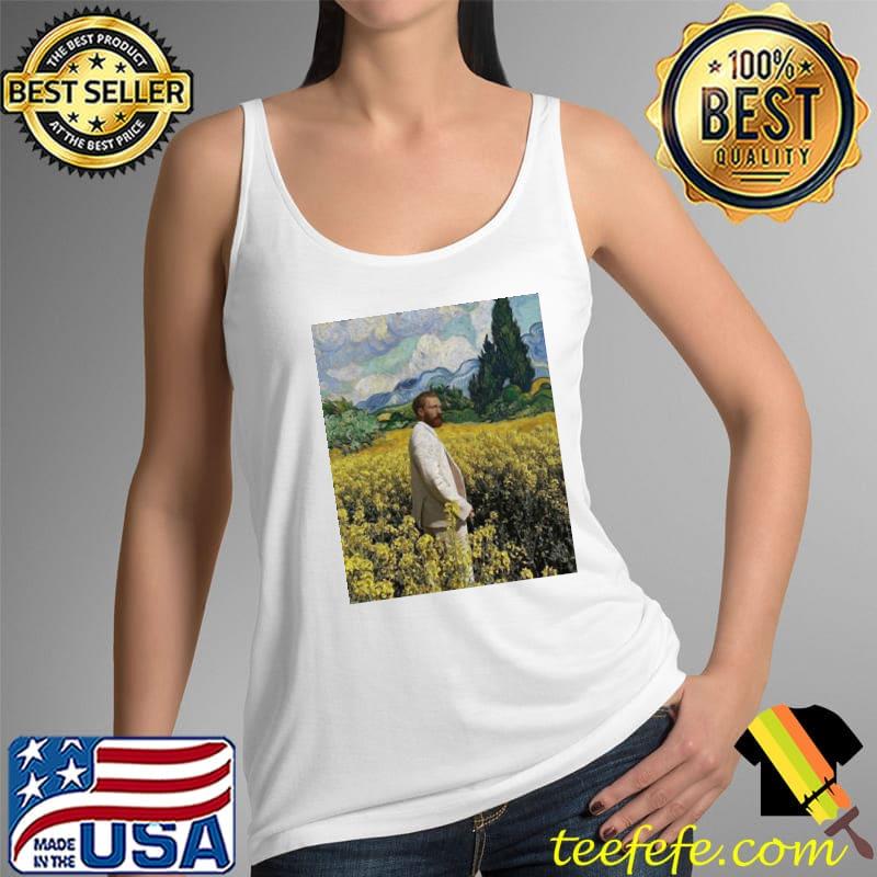 Vincent van gogh in a field of flowers s Tank Top Vincent van gogh in a field of flowers s Tank Top