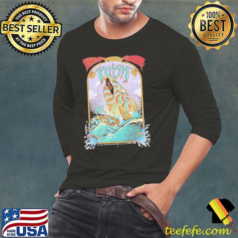 Vintage art whale phish banf s Long Sleeve Tee Vintage art whale phish banf s Long Sleeve Tee