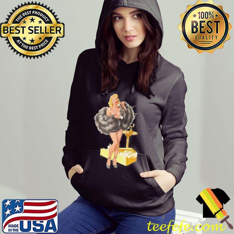 Vintage pinup girl clipart black freathers s Hoodie Vintage pinup girl clipart black freathers s Hoodie