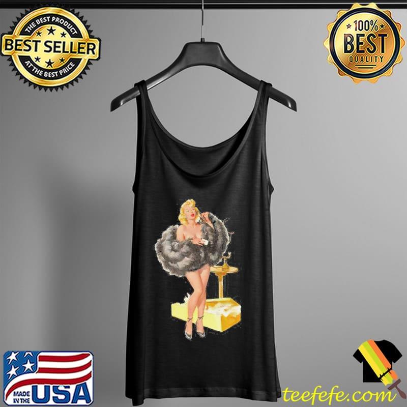 Vintage pinup girl clipart black freathers s Tank Top Vintage pinup girl clipart black freathers s Tank Top