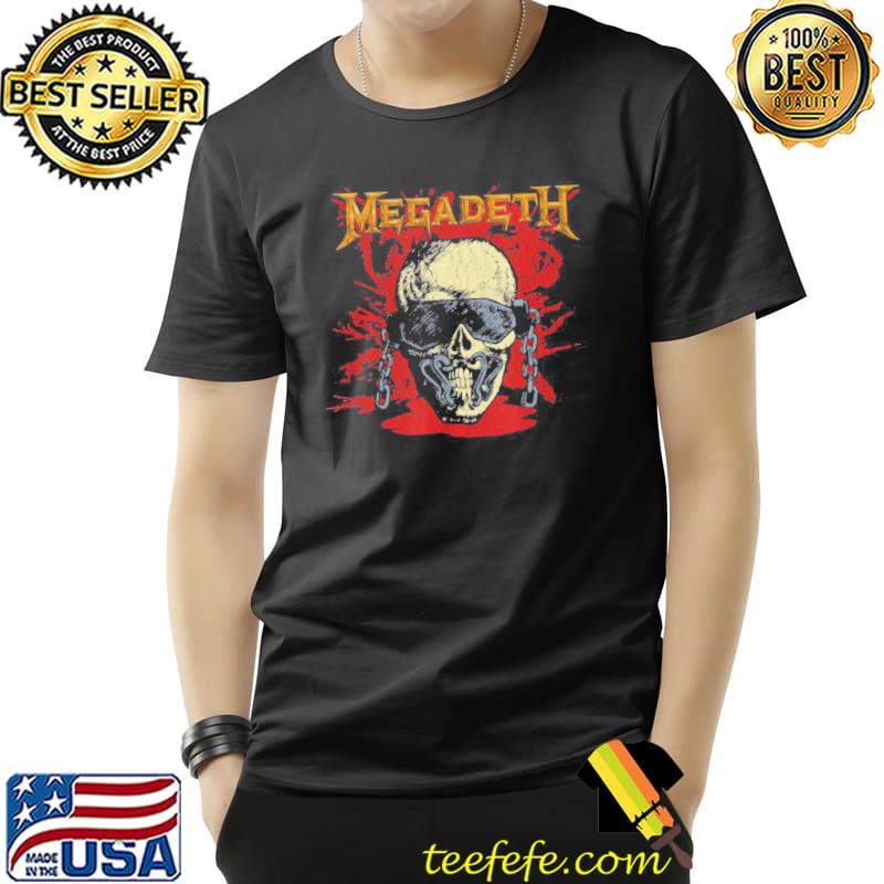 Vintage skull sketch red megadeth music band shirt Vintage skull sketch red megadeth music band shirt