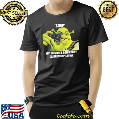 Yep this one's going in my cringe compilation shrek meme shirt