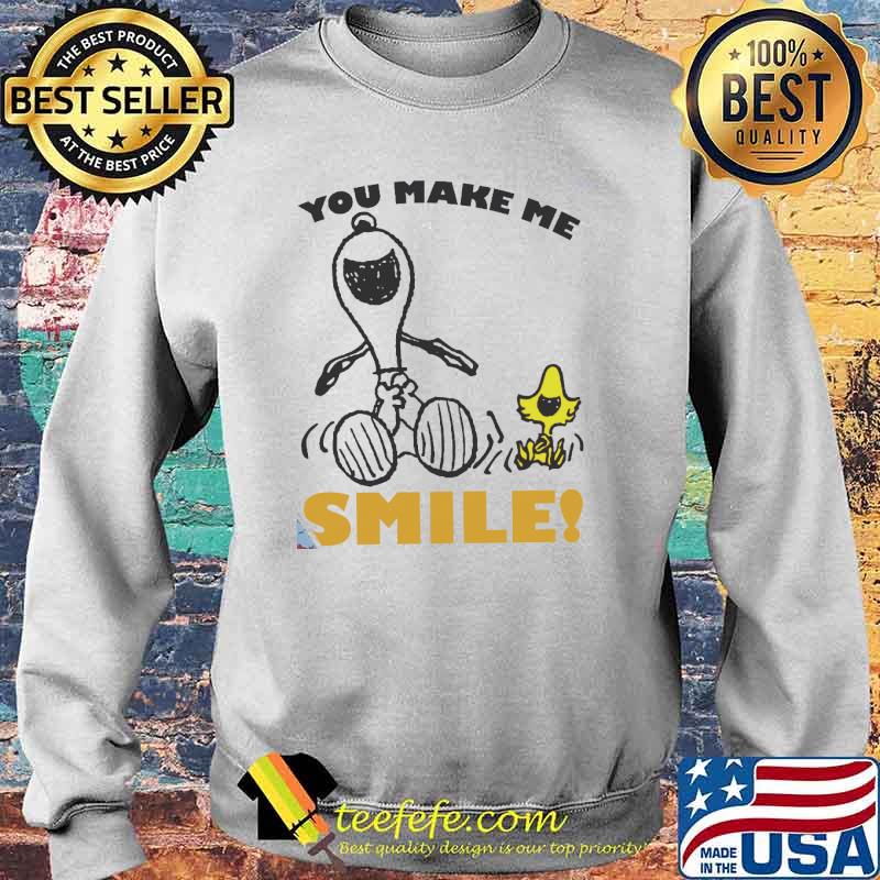 You make me smile snoopy woodstock s Sweater You make me smile snoopy woodstock s Sweater
