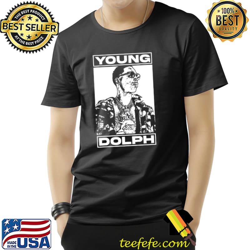 Young dolph white art memories design shirt