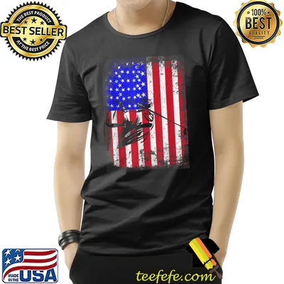 4th Of July Golfer American Flag Golf T-Shirt