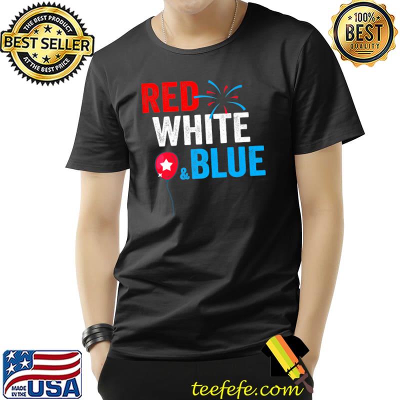 4th of July Red White Blue American Flag Patriotic Usa T-Shirt