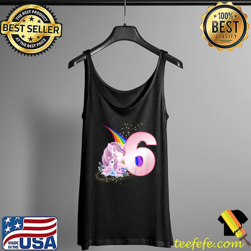 6nd Birthday For little Girls who Unicorns Love T-Shirt Tank Top 6nd Birthday For little Girls who Unicorns Love T-Shirt Tank Top