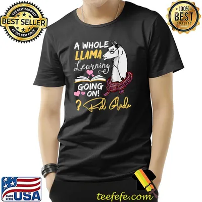 A Whole Llama Learning Going On In 3rd Grade T-Shirt
