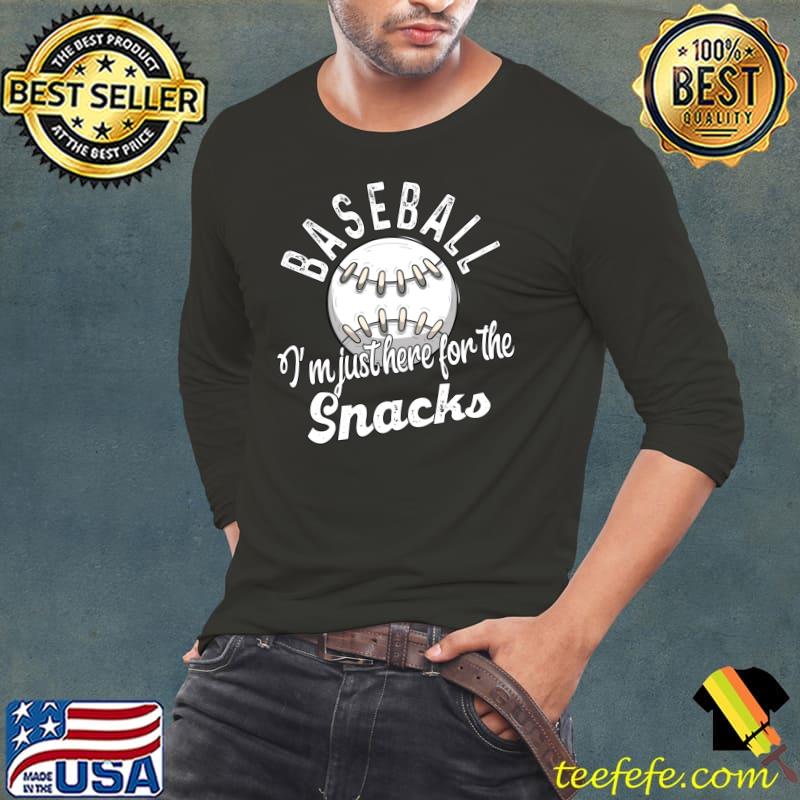 american baseball i'm just here for snacks Classic T-Shirt Long Sleeve Tee american baseball i'm just here for snacks Classic T-Shirt Long Sleeve Tee