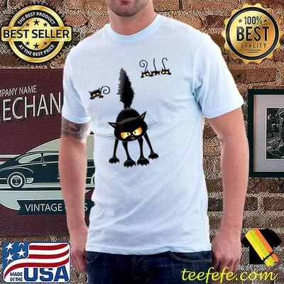 Angry Black Nah Cat T-Shirt