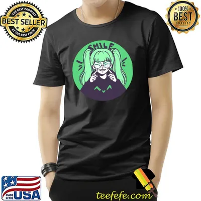Anime happy girl smile T-Shirt