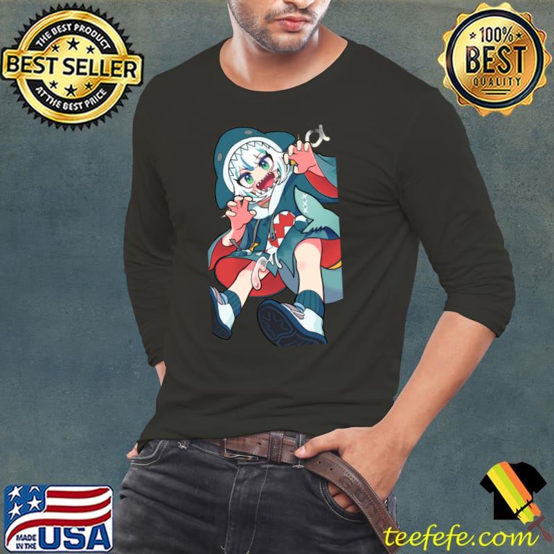 Anime shark girl T-Shirt Long Sleeve Tee Anime shark girl T-Shirt Long Sleeve Tee