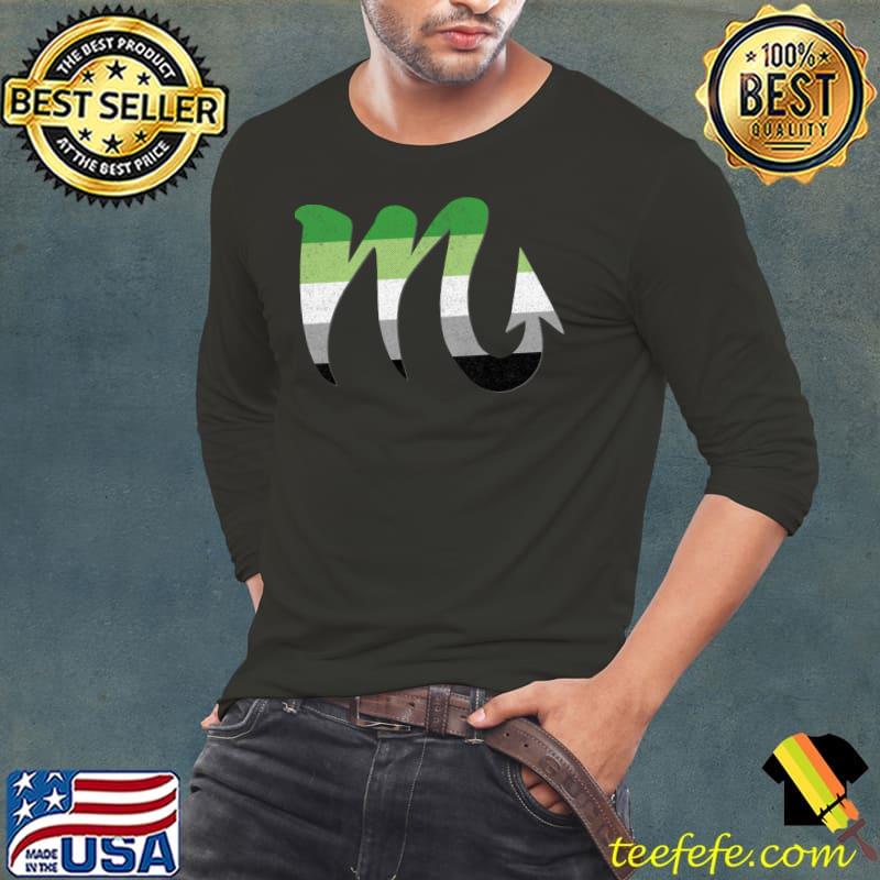 Aromantic Scorpio Pride Flag T-Shirt Long Sleeve Tee Aromantic Scorpio Pride Flag T-Shirt Long Sleeve Tee