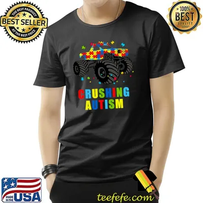 Autism Mega Truck Autism Awareness Monster T-Shirt