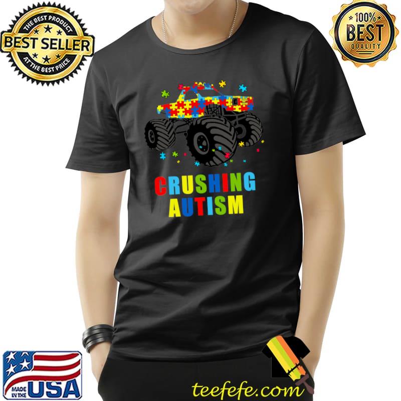Autism Mega Truck Autism Awareness Monster T-Shirt