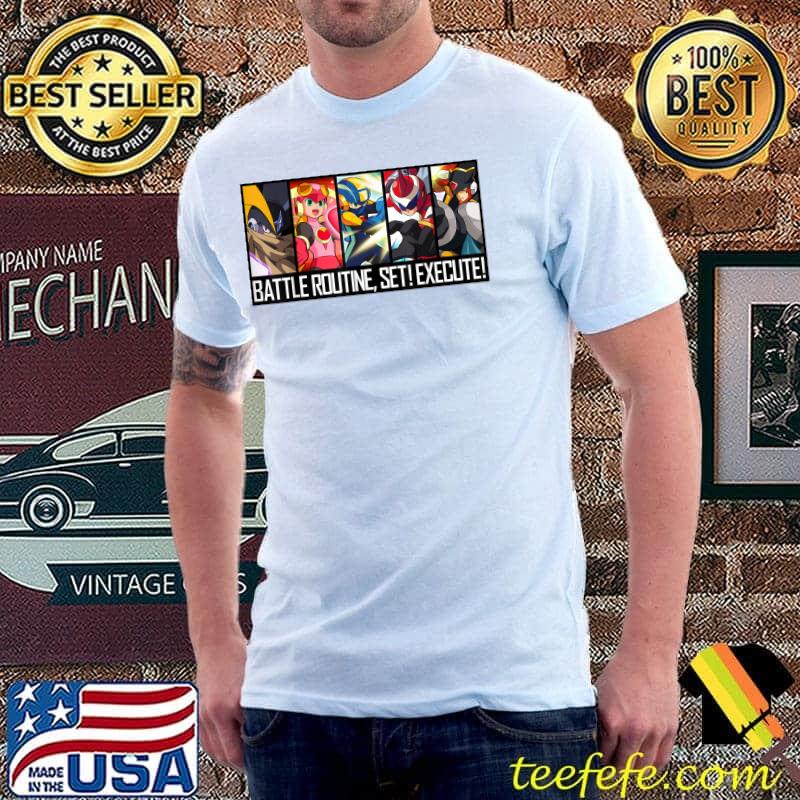 Battle routine set execute mega T-Shirt Battle routine set execute mega T-Shirt